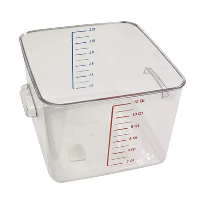 Produktbild von Rubbermaid 6312, Behälter, Rechteckig, 11,4 l, Transparent, Polycarbonat, -40 - 100 °C