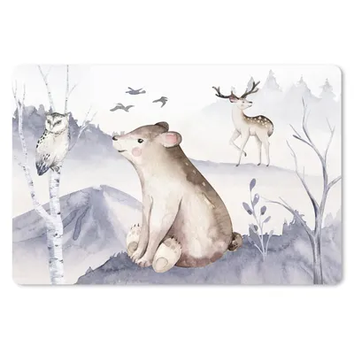 Produktbild von MuchoWow® Mauspad Mousepad Winter - Schnee - Tiere 27x18 cm - Mousepads - Maus Mat - Pad - Mausunterlage - Büroartikel - Desk Matten