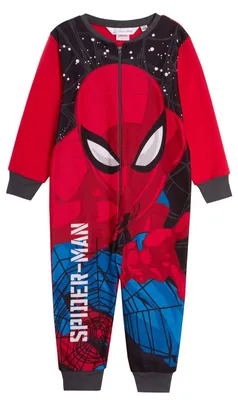 Productafbeelding van Spiderman Pyjama Overall voor Jongens - Fleece - Rood
