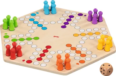 Produktbild von Ludo für bis zu 6 Spieler, beidseitig bedruckt