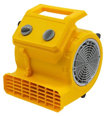 Produktbild von Boden- und Teppichtrockner - Radialgebläse - 220V AC - 3 Stufen - Timer 20–120 Min - Neigung 0°/45°/90° - Kupfermotor - EU-Stecker - Gelb