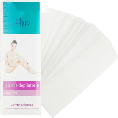 Image de Tg56493 Sparadrap Pour L'épilation Set De 100 Pcs Strong Fleece White Soft Durable Strips