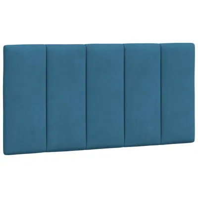 Produktbild von vidaXL Kopfteil-Kissen "Hanko" Blau 100 cm Samt