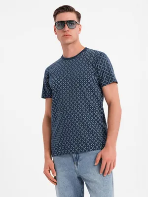 Obrázok produktu pre Ombre Clothing Pánske tričko s krátkym rukávom Feliciaf navy S