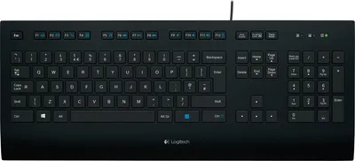 Zdjęcie produktu dla Logitech K280e, Pełnowymiarowy (100%), Przewodowa, USB, QWERTZ, Czarny