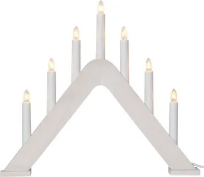 Produktbild von Star Trading 241-68-1 Fensterleuchter "Jarve", 7-flammig, weiß,