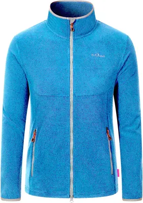 Produktbild von Blue Wave Damen Fleecejacke Marcy in moderner Streifenoptik - Jacke mit Stehkragen in Azur Größe 56