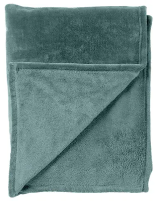 Produktbild von Dutch Decor Wohndecke Flanell-Fleece Billy 150x200 cm Grün