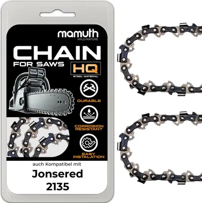 Zdjęcie produktu dla 2x Łańcuch 35cm 1,3mm 3/8" 52 TG do Jonsered 2135