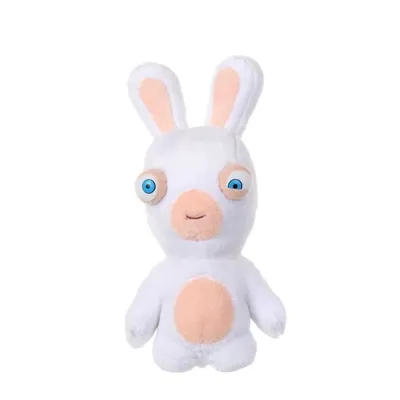 Image de Peluche Bean Lapins Crétins - GIPSY TOYS - Bouche fermée, 18 cm