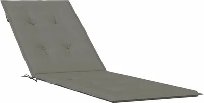 Obrázek produktu pro vidaXL Polštář na lehátko Melange Tmavě šedá (75+105) x 50 x 4 cm látka