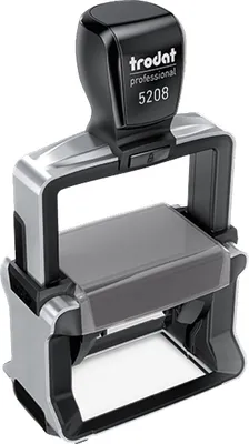 Zdjęcie produktu dla Trodat 5208, Guma, 68 x 47 mm, Czarny, Stal nierdzewna, 1 szt.