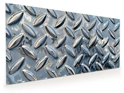 Produktbild von Küchenrückwand Spritzschutz Glas mit Motiv Riffelblechmuster 40 x 40 cm