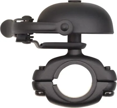 Produktbild von Fahrradklingel Crane Bell Mini Suzu All Black/Die Cast Mount, Retro Look, Ø 45mm