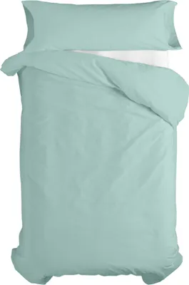 Image de Housse de couette HappyFriday Basic Kids Menthe Matelas simple 2 pièces