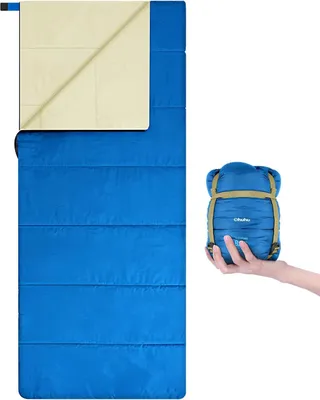 Produktbild von Famanu Schlafsack leicht und wasserabweisend - Ideal für Camping und Wandern bei 15 °C - 25 °C