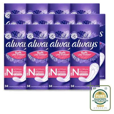Produktbild von 12 x Always Discreet Normal Slipeinlagen - Vorratspackung - 12 Stücke