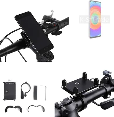 Produktbild von K-S-Trade Handyhalterung für das Fahrrad kompatibel mit Ulefone Note 14 Halter Lenkstange Fahrradhalterung Motorrad Bike Mount Befestigung Smartphone