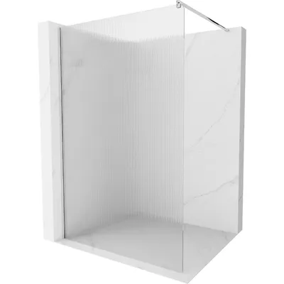 Obrázek produktu pro Mexen Kioto sprchová zástěna 140 x 200 cm, proužky 8 mm, Chromovaná - 800-140-101-01-09