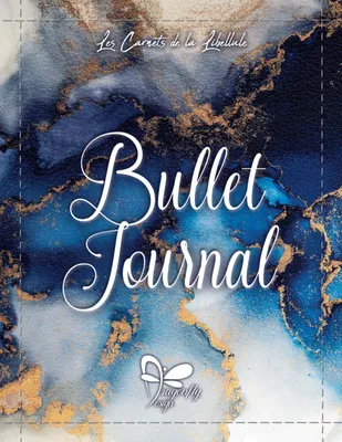 Produktbild von Carnets de la Libellule Bullet Journal Ozean Marmor Spiralbindung gepunktet 200 Seiten 90g Papier
