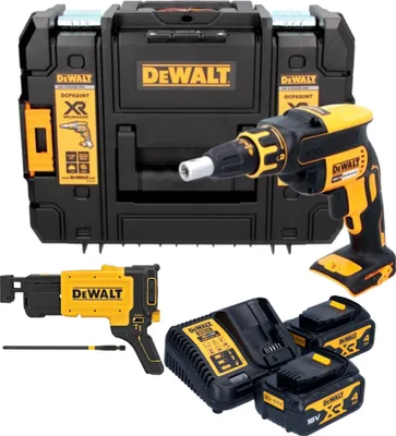 Image de DeWalt DCF 620 M2T Visseuse pour cloisons sèches 18 V 30 Nm Brushless + 2x batterie 4,0 Ah + chargeur + TSTAK