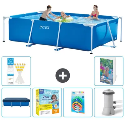 Immagine prodotto di Piscina rettangolare con telaio - 300x200x75 cm - 7 pezzi  S57