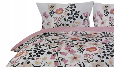 Image de Smukee Ensemble de literie microfibre motif floral 220x200 cm