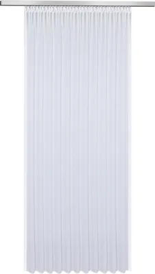 Produktbild von Gerster Store Alina mit Smokband, variabel B = 600 x H =245 cmTransparent Effekt-We Uni weiß