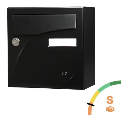 Image de Boite aux lettres Préface compact Noir RAL 9005M - RENZ - 231136
