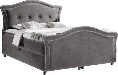 Produktbild von MIRJAN24 Boxspringbett Bedran Lux, Doppelbett mit zwei Bettkästen für die Bettwäsche, Stilvoll Ehebett (Farbe: Velluto 17, Größe: 160 x 200 cm)