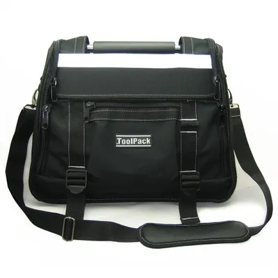 Produktbild von TOOLVIZION ToolPack Werkzeugtasche mit Metalhaltegriff, einstellbare Abdeckung