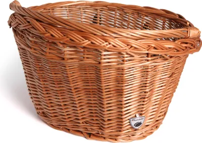 Produktbild von Plumbike Weidenkorb für Fahrrad - Vorne Rattan Korb 35x41x29 cm Natürlich