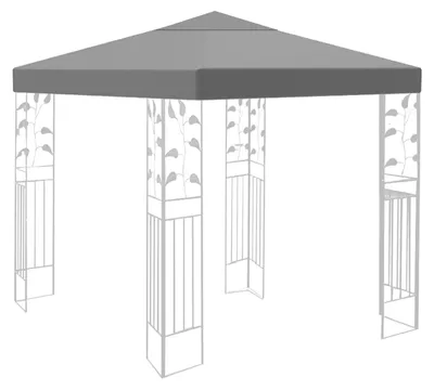 Produktbild von Ersatzdach Pavillondach Partyzelt Dach - 3 x 3 m - 160 g/m² - Grau - Für den Garten