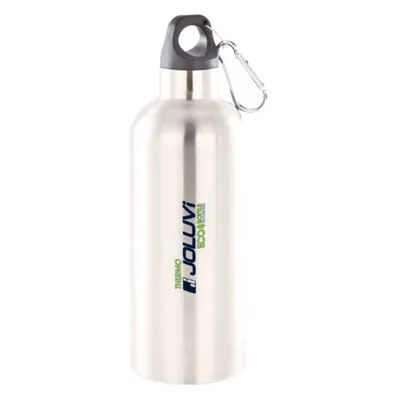 Productafbeelding van Joluvi Ecothermo waterfles, 600 ml, grijs, roestvrij staal