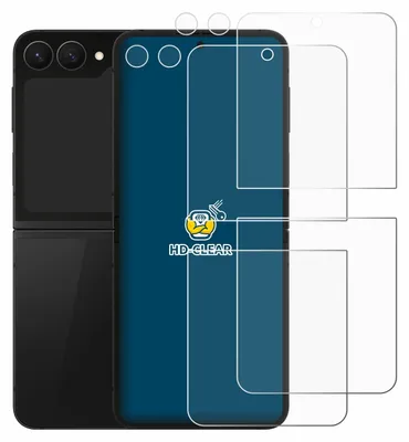 Produktbild von 2x Für Samsung Galaxy Z Flip 7 FE (Display+Kamera) Schutzfolie BROTECT Displayschutz Display Schutz Folie Klar Transparent