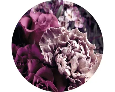 Produktbild von Glasbild Baroque Flowers VI Ø 50 cm