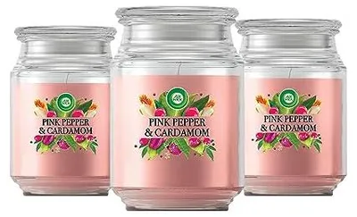 Produktbild von Air Wick Duftkerze mit Noten von Rosa Pfeffer & Kardamom