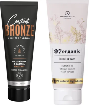 Zdjęcie produktu dla 7suns Constant Bronze Bronzer Lotion 250ml + Krem Do Rąk 75ml Gratis