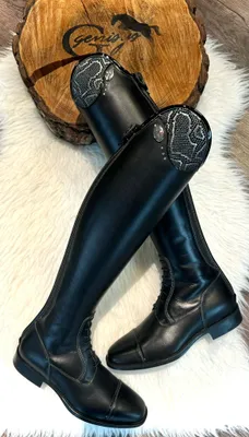 Produktbild von DeNiro Reitstiefel Springstiefel Salentino/02 Smooth black 39 MA/S Top Regal Silver