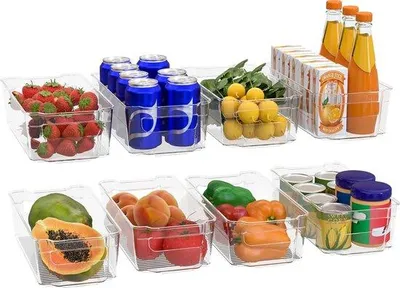 Produktbild von Famanu Aufbewahrungsboxen Set von 8 – BPA-frei – ideal für Küche, Schrank, Kühlschrank und Abstellraum