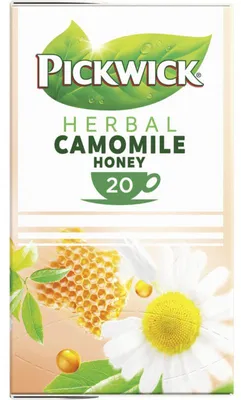 Obrázok produktu pre Pickwick Harmančekový medový bylinný čaj, 20 vrecúšok, 30 g, upokojujúci a aromatický