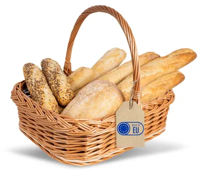 Productafbeelding van Creative Home Wicker Tray Basket with Unfinished Plywood, Size: 40x32 cm