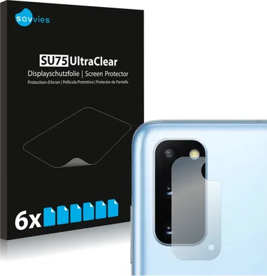 Produktbild von 6x Für Samsung Galaxy S20 / 5G (Kamera) Schutzfolie Savvies Displayschutz Display Schutz Folie Klar Transparent