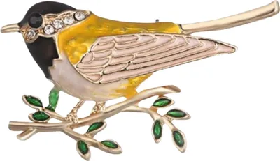 Produktbild von Vogel-Vogel-Brosche, dekorative Anstecknadel