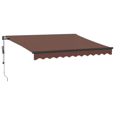 Zdjęcie produktu dla Automatycznie zwijana markiza, brązowa, 300x250 cm