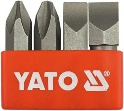 Produktbild von Yato YT-2812, 4 Stück(e), Flach, Phillips, PH 2, PH 3, 8,10 mm, Stahl, 36 mm