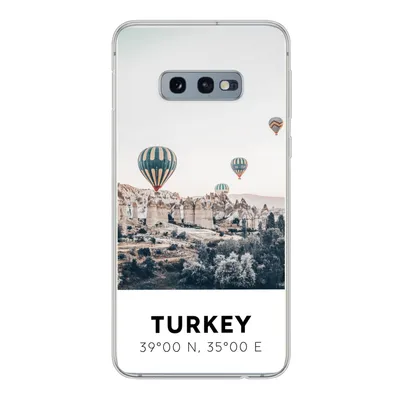 Produktbild von MuchoWow® Handyhülle Schutzhülle Hülle für Samsung Galaxy S10e Heißluftballon - Türkei - Sommer - Grau Silikon Softcase Handy Hülle - Handy