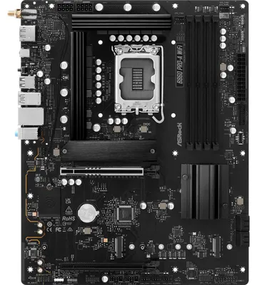 Produktbild von Asrock B860 Pro-A WiFi, Intel, LGA 1851 (Socket V1), DDR5-SDRAM, 256 GB, DIMM, Zweikanalig