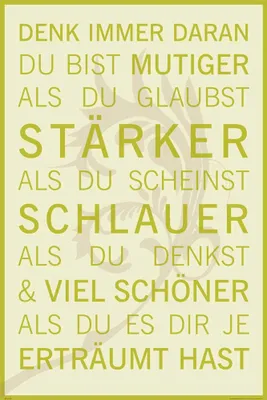 Obrázek produktu pro Always remember - Motivační umělecký tisk - plakát Print - Velikost cm