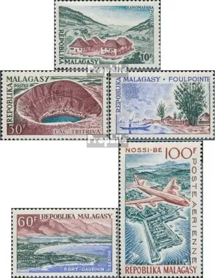 Produktbild von Briefmarken Madagaskar 1962 Mi 478-482 (kompl.Ausg.) postfrisch Sehenswürdigkeiten